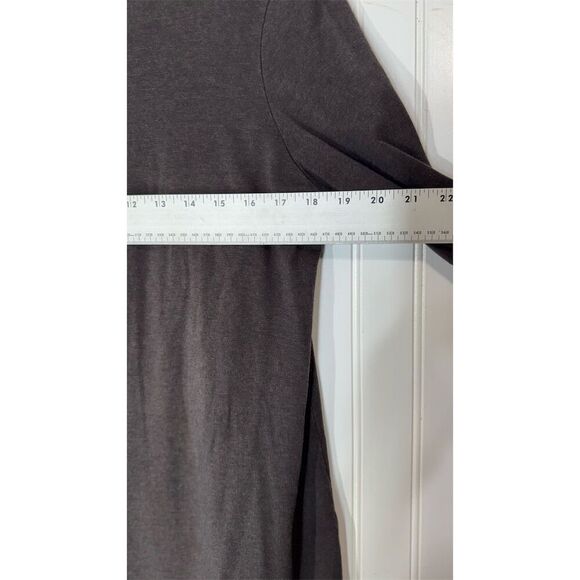 Bryn Walker Black Asymmetrical Tunic Dress M Bamboo Lagenlook Minimalist Artsy - Picture 2 of 9